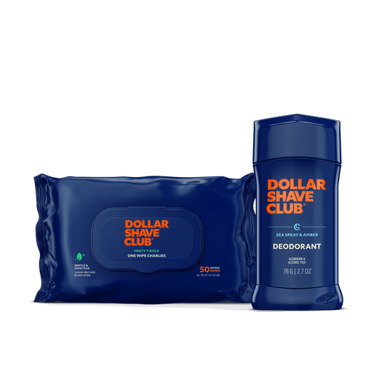 Bundle including Deodorant and One Wipe Charlie pack